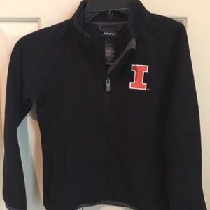 NWT Illinois Polarfleece zip up kids size 7